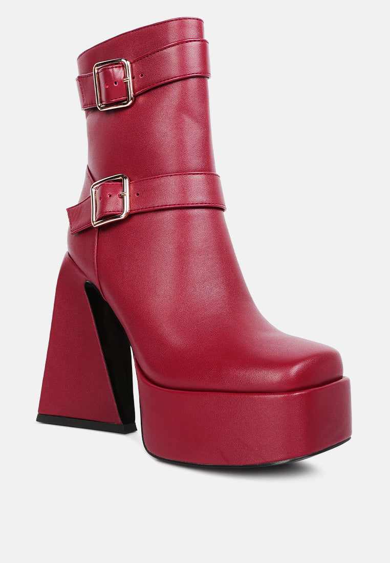 Hot Cocoa High Platform Ankle Boots-2
