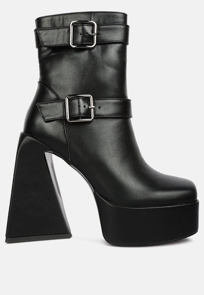 Hot Cocoa High Platform Ankle Boots-5