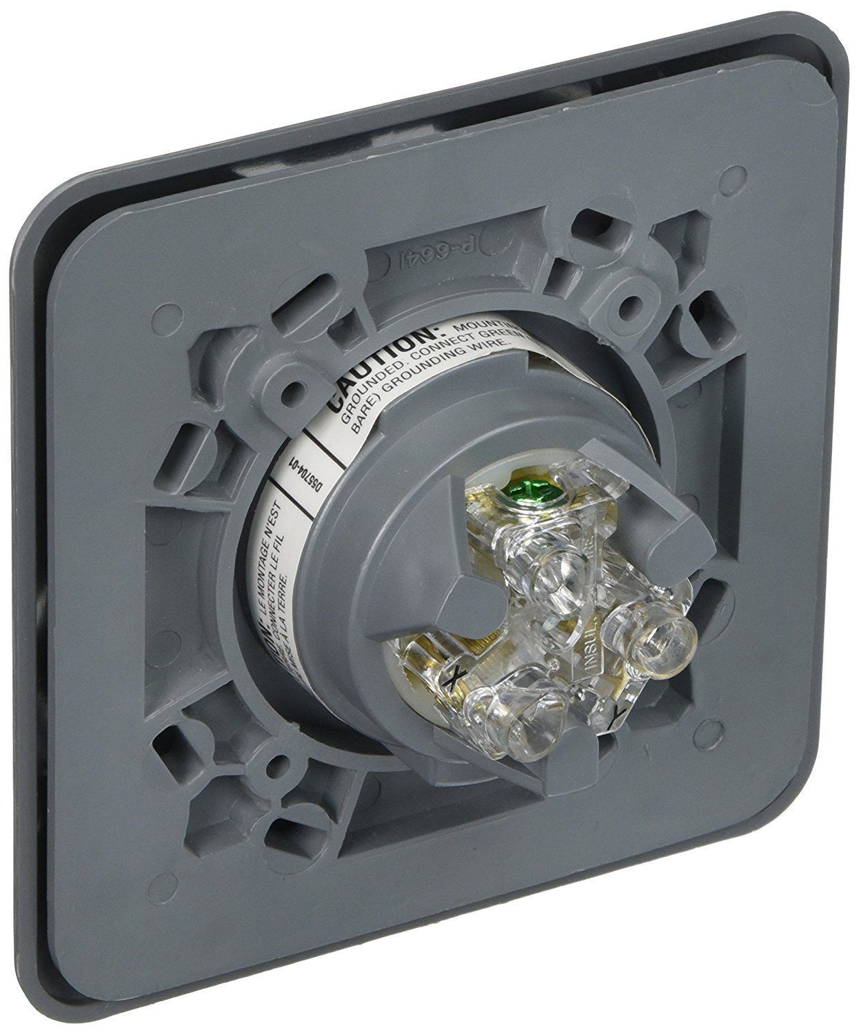 Hubbell HBL2320SR2 Locking Receptacle 2 Gang Surface Mount L6-20R Gray-1