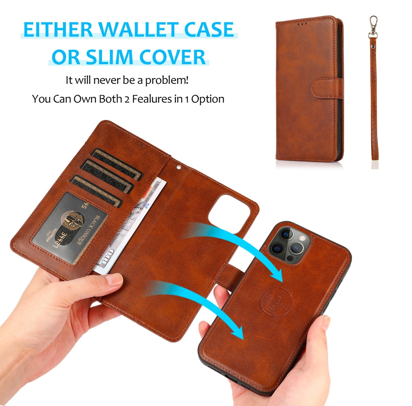 iPhone 14 Anacotte leather phone case magsafe model-4