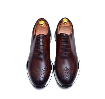 Archie III - Brown Dress Sneakers-2