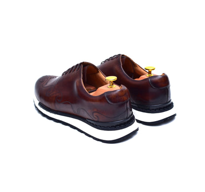 Archie III - Brown Dress Sneakers-3