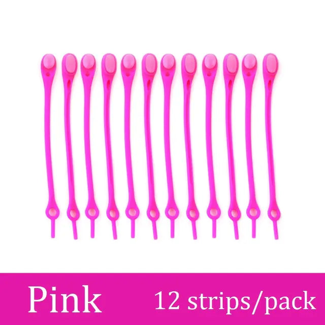 Elastic Silicone No-Tie Shoelaces for Kids and Adults