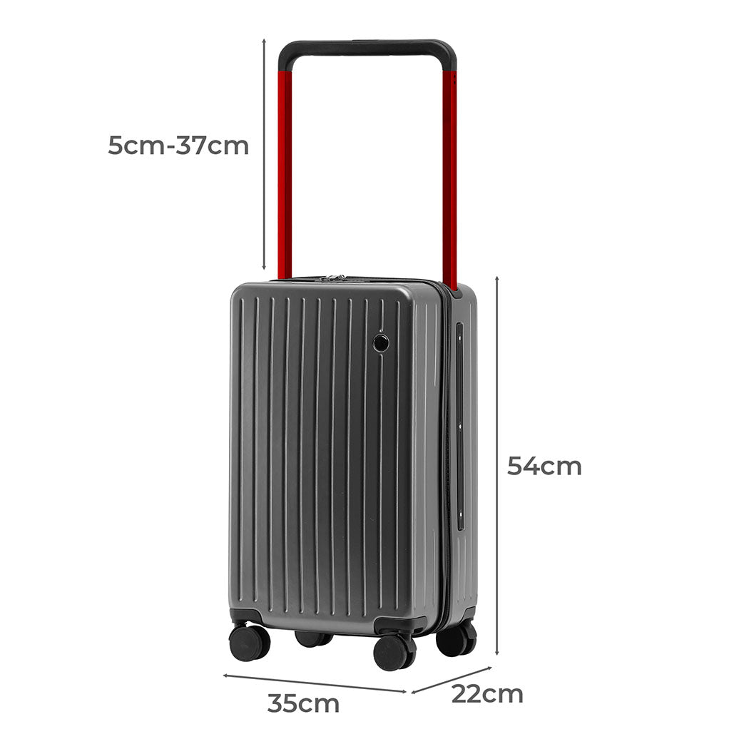 Slimbridge 20" Luggage Wide Handle TSA Lock Grey-1