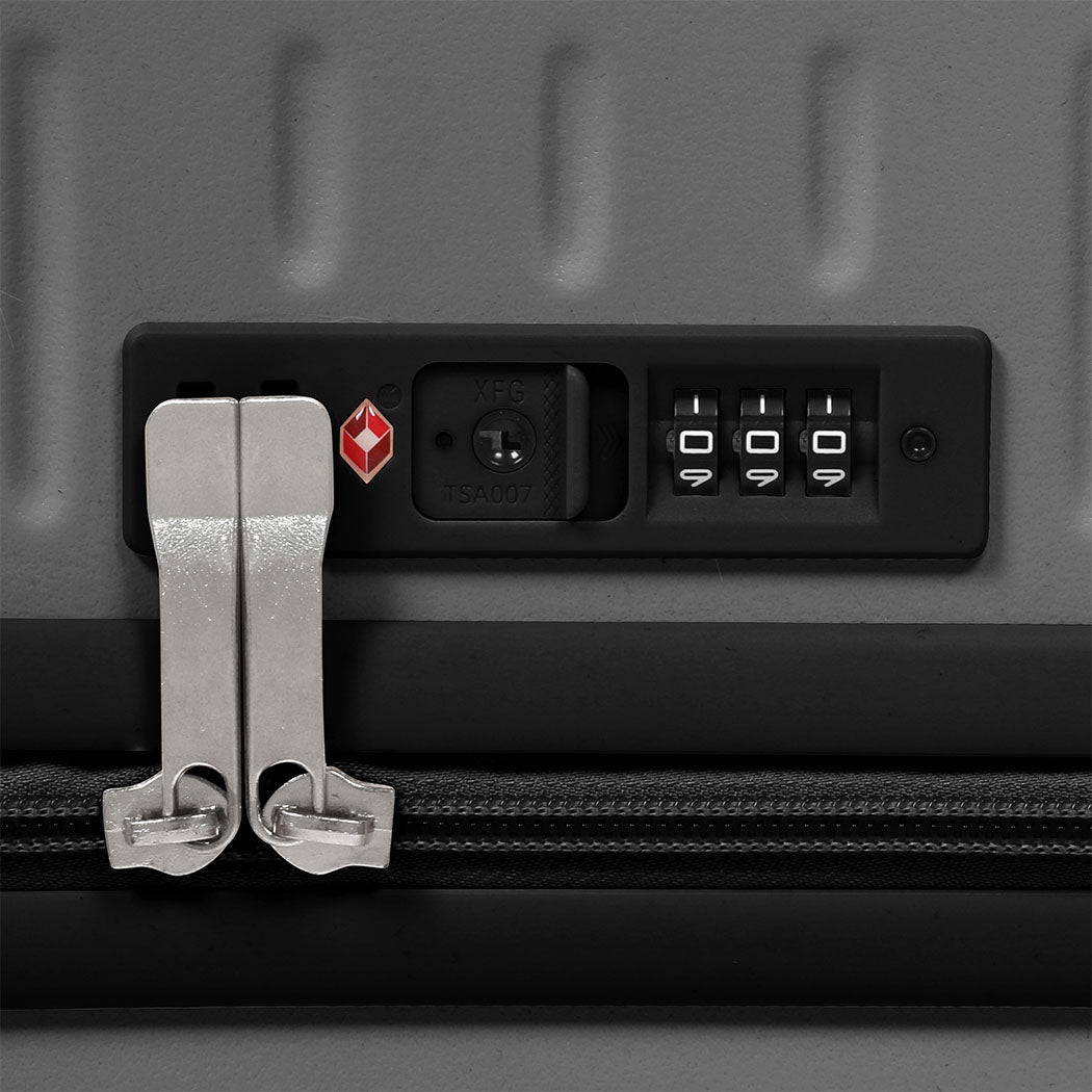 Slimbridge 20" Luggage Wide Handle TSA Lock Grey-3