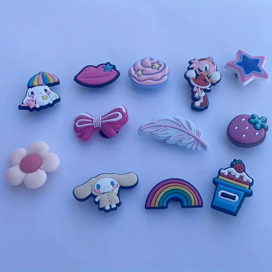 50PCS Random Cartoon Anime Shoe Charms for Crocs