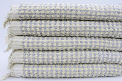 BUBBLE GRAY TERRY HAND TOWEL-3