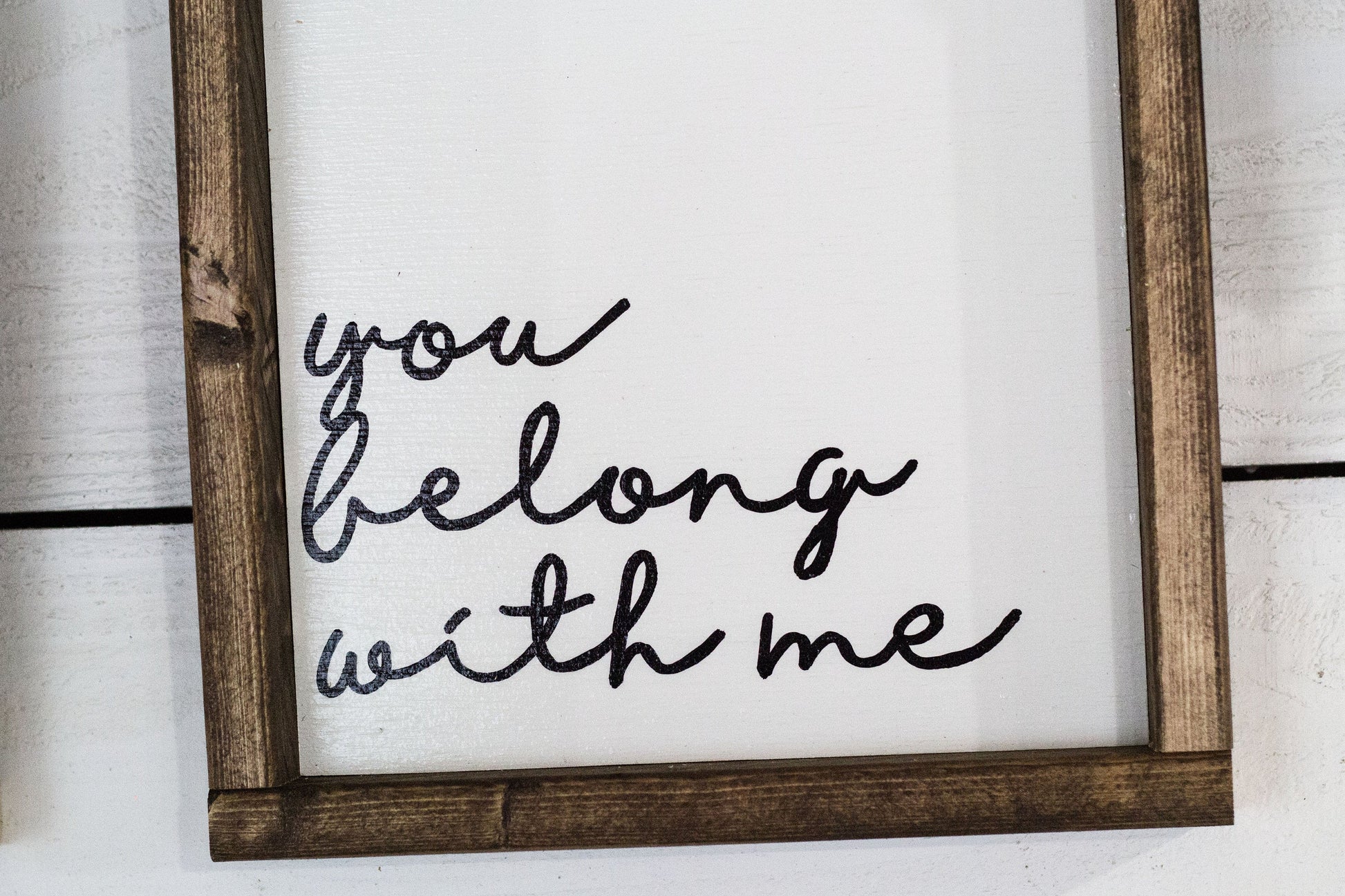 i belong with you, you belong with me, Set of 2 Wood Signs-1