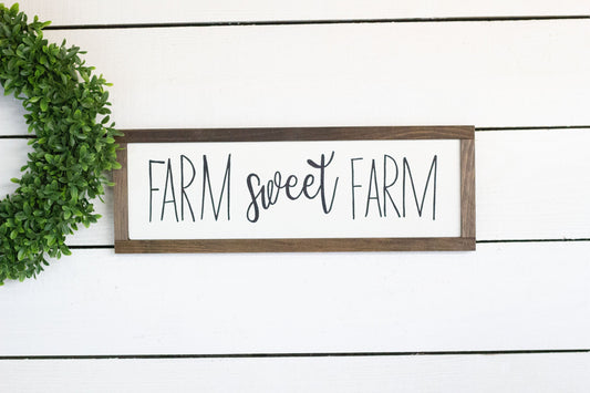 farm sweet farm home wood sign-0