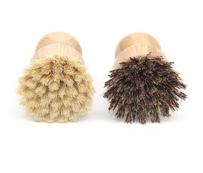 Bamboo Pot Scrubber - Zero Waste Dish Brush-3