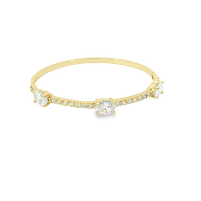 Clear Stone Bangle (B103)-0