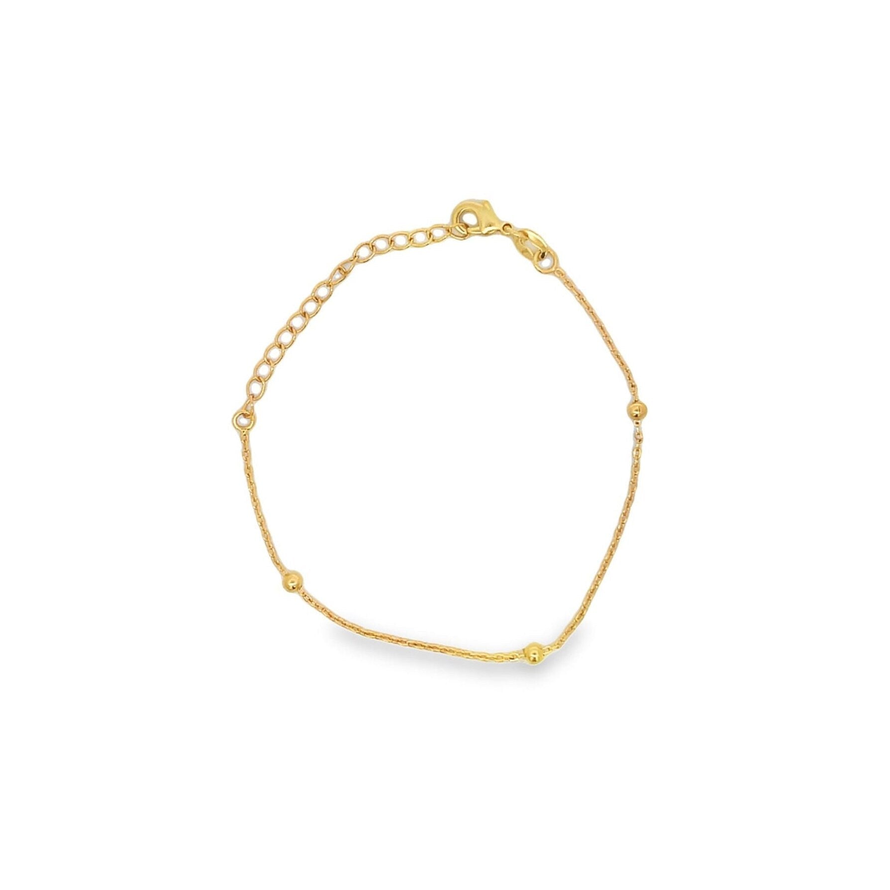 Beaded Cable Chain Bracelet (I535)-0