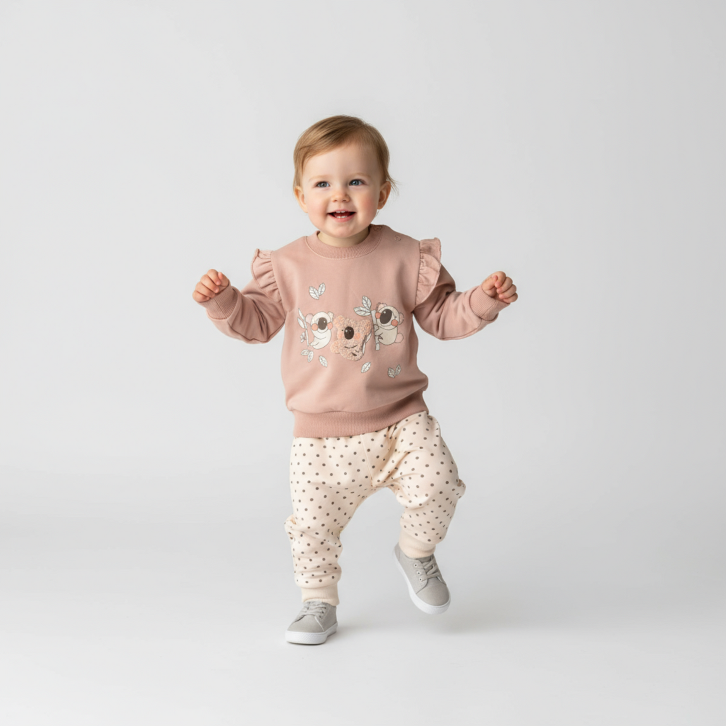 Cozy Koala Girls Jogger Set-0