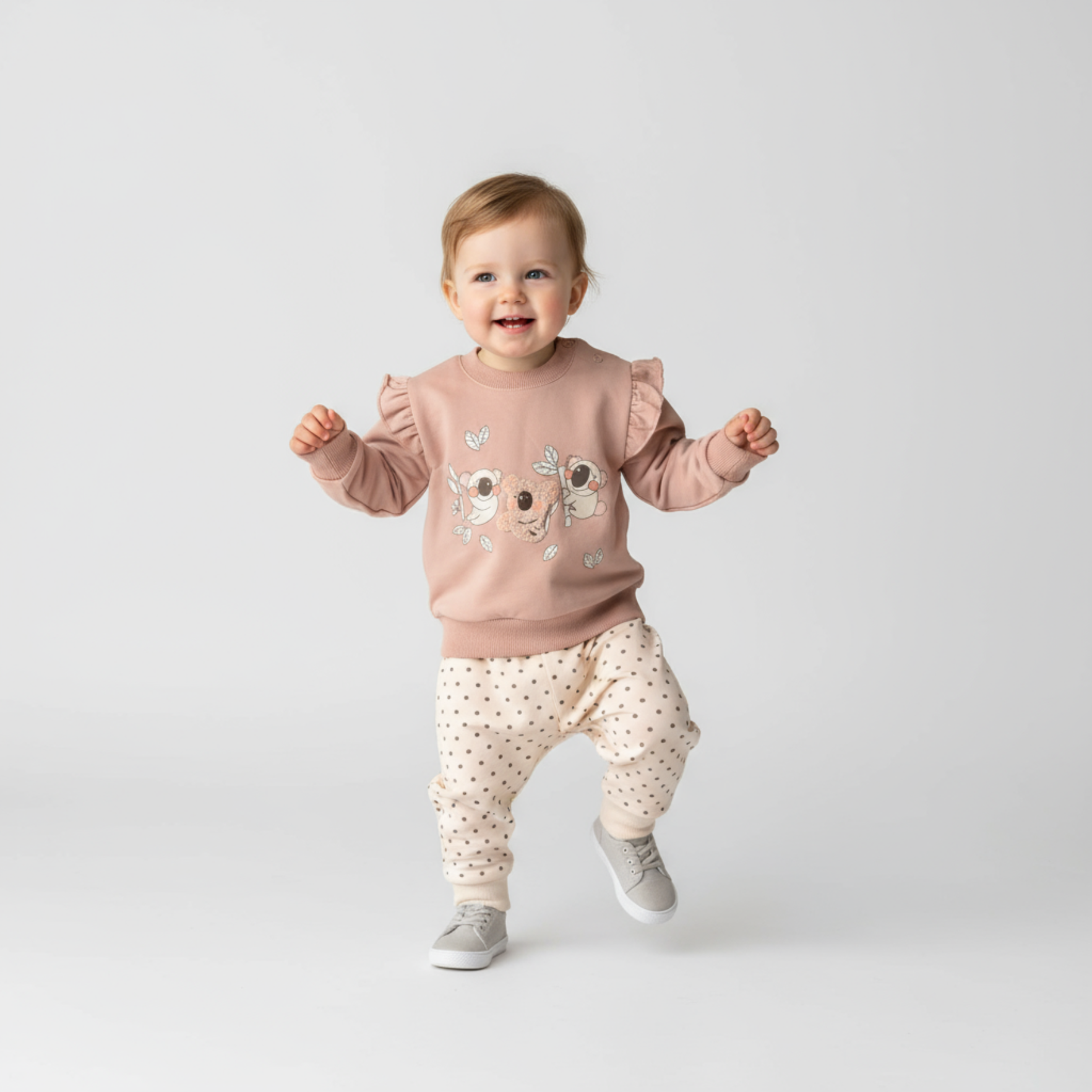 Cozy Koala Girls Jogger Set-0