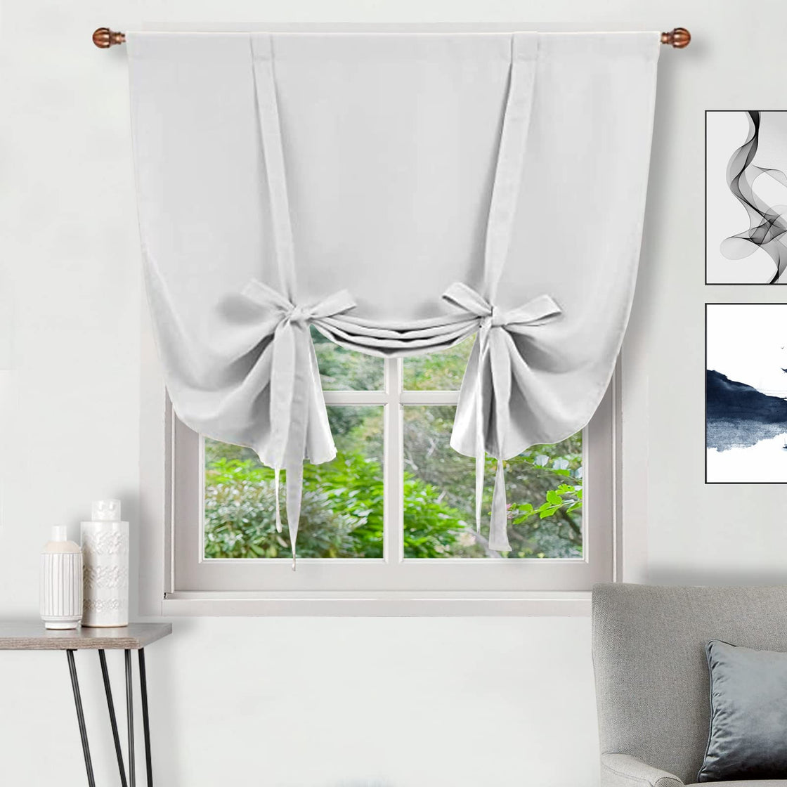 DWCN Tie Up Blackout Curtains for Kitchen-9