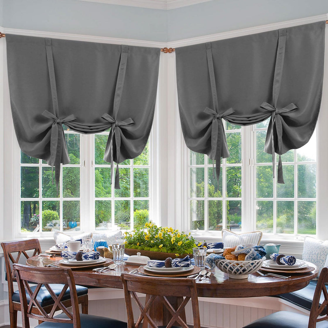 DWCN Tie Up Blackout Curtains for Kitchen-0