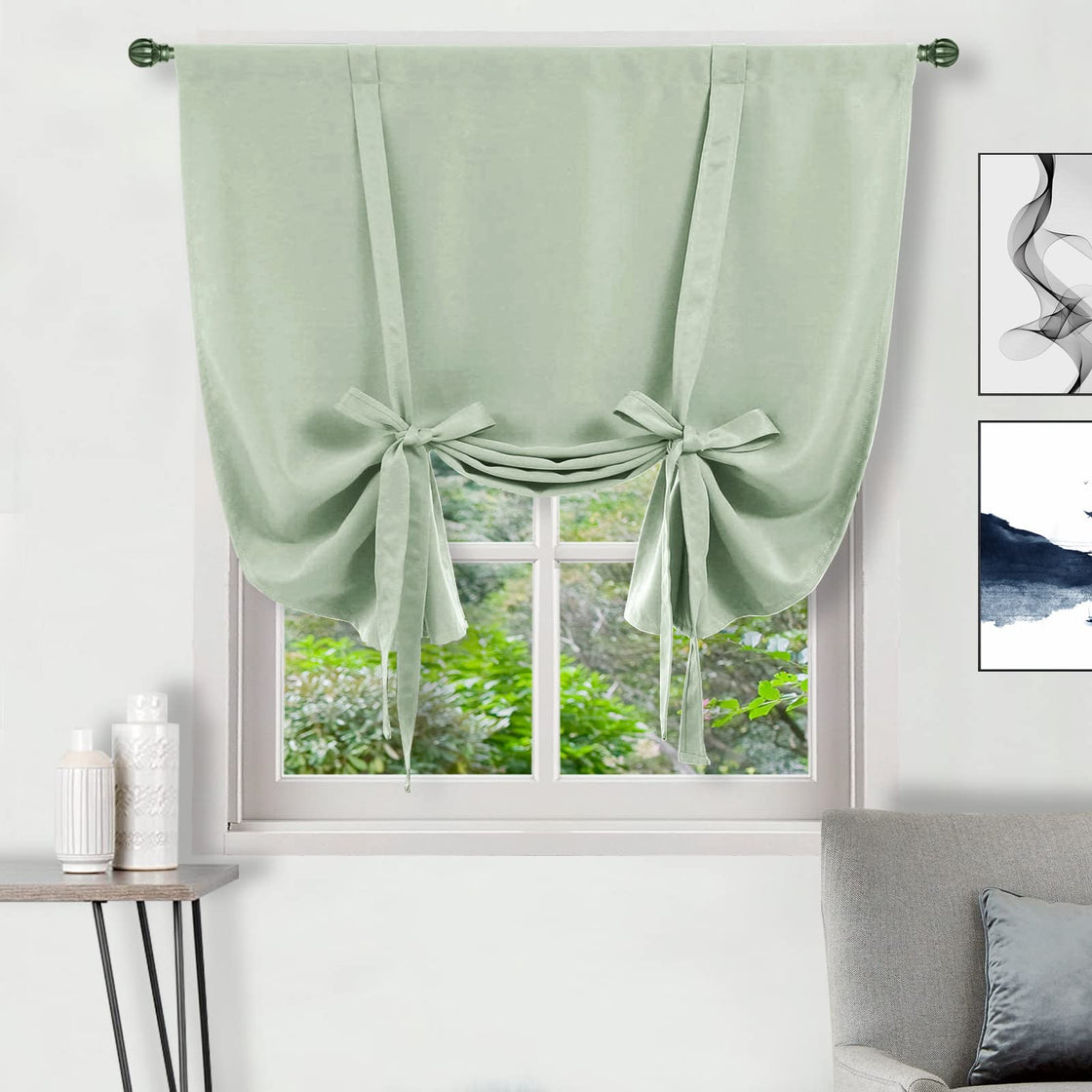 DWCN Tie Up Blackout Curtains for Kitchen-6
