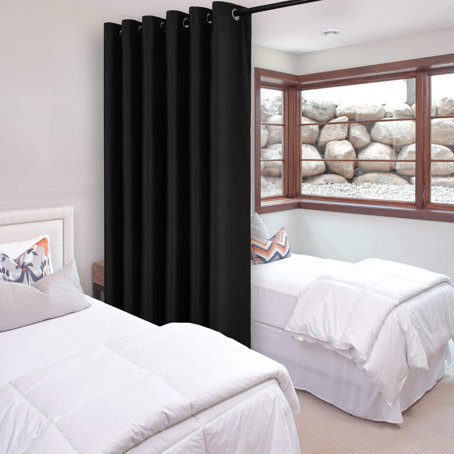 DWCN Room Divider Blackout Curtain, 1 Grommet Curtain Panel-7
