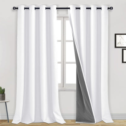 DWCN 100% Blackout Curtains with Grommet Top Design-5