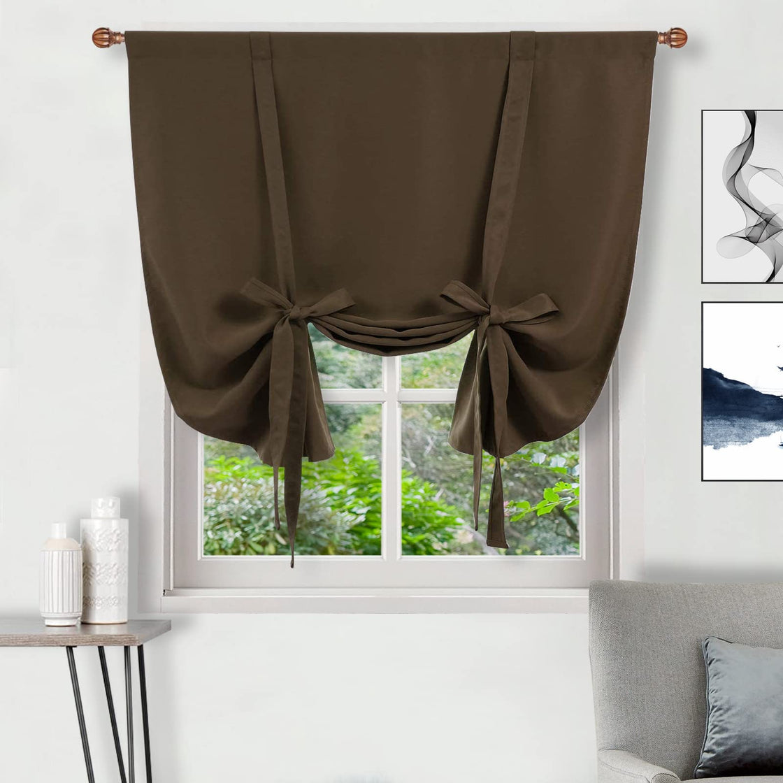 DWCN Tie Up Blackout Curtains for Kitchen-7