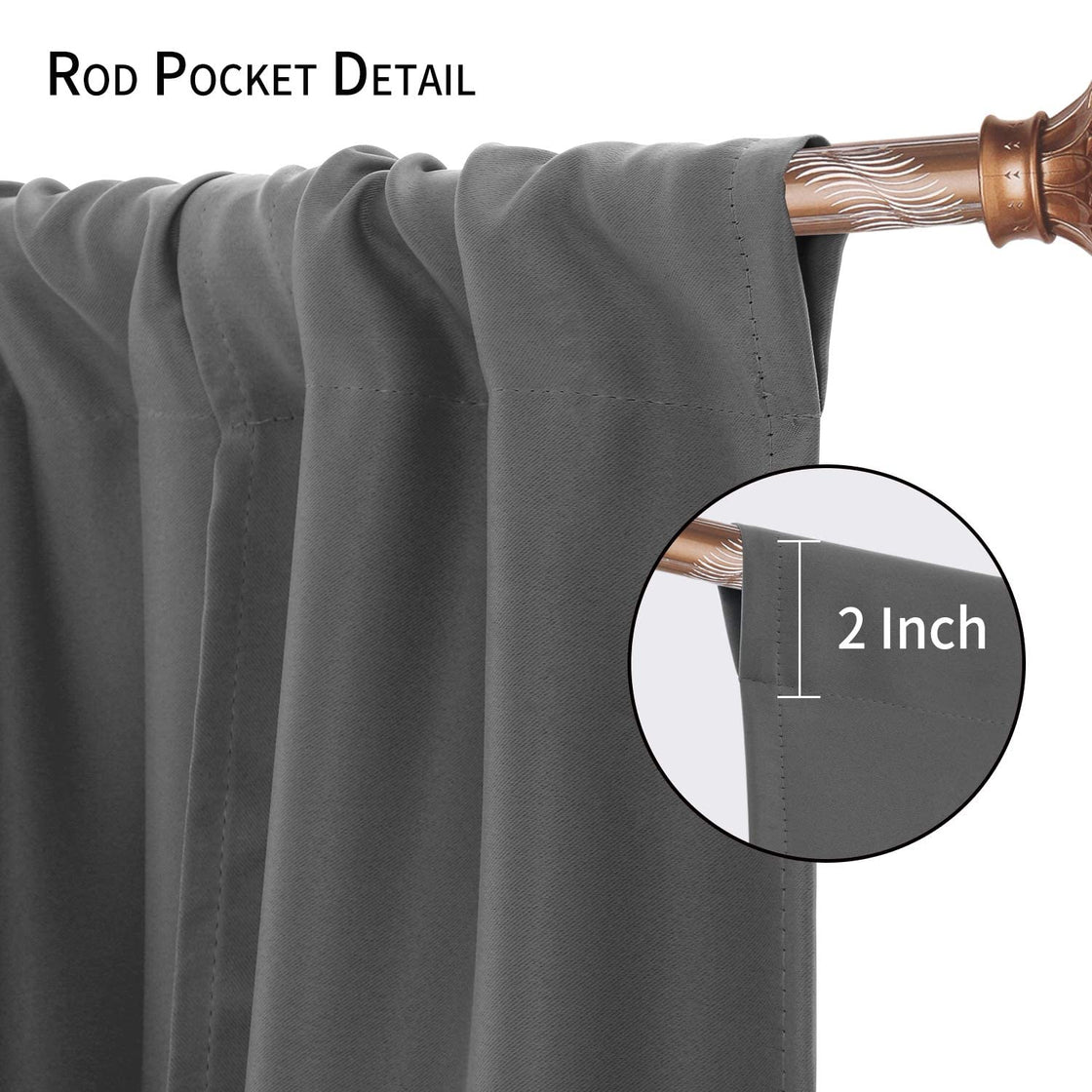 DWCN Tie Up Blackout Curtains for Kitchen-1