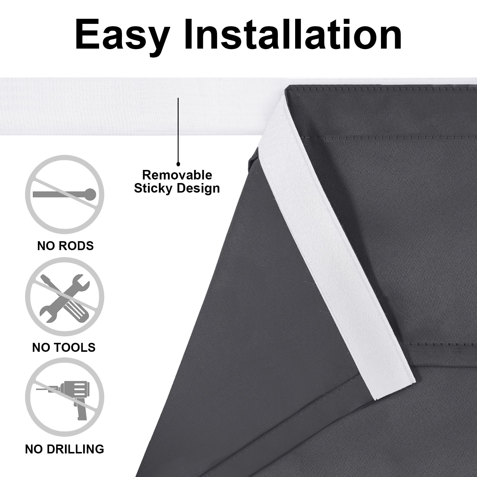 DWCN French Door Curtains, Set of 1 Panel-1