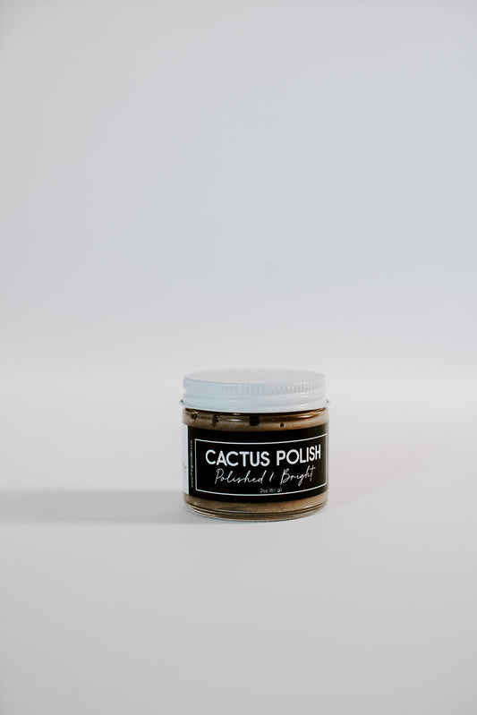 Cactus Polish Exfoliating Scrub – Radiance-Boosting with Jojoba & Camellia Oils (1oz & 2oz)-0