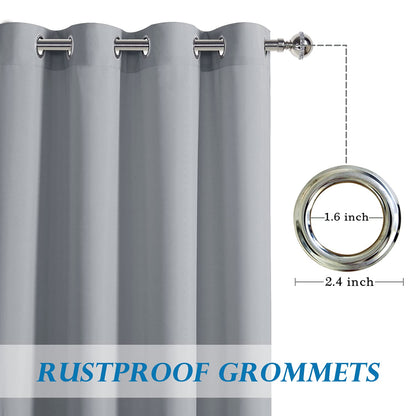 DWCN Outdoor Curtains, Set of 2 Curtain Panels-1