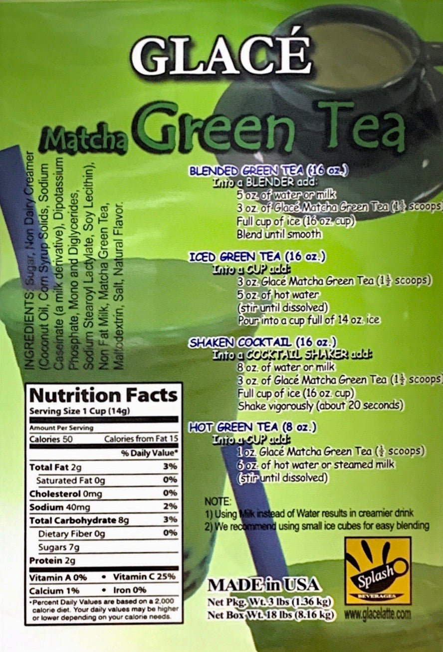 Matcha Green Tea 4 in 1 Bubble Tea / Latte and Frappe Mix-1