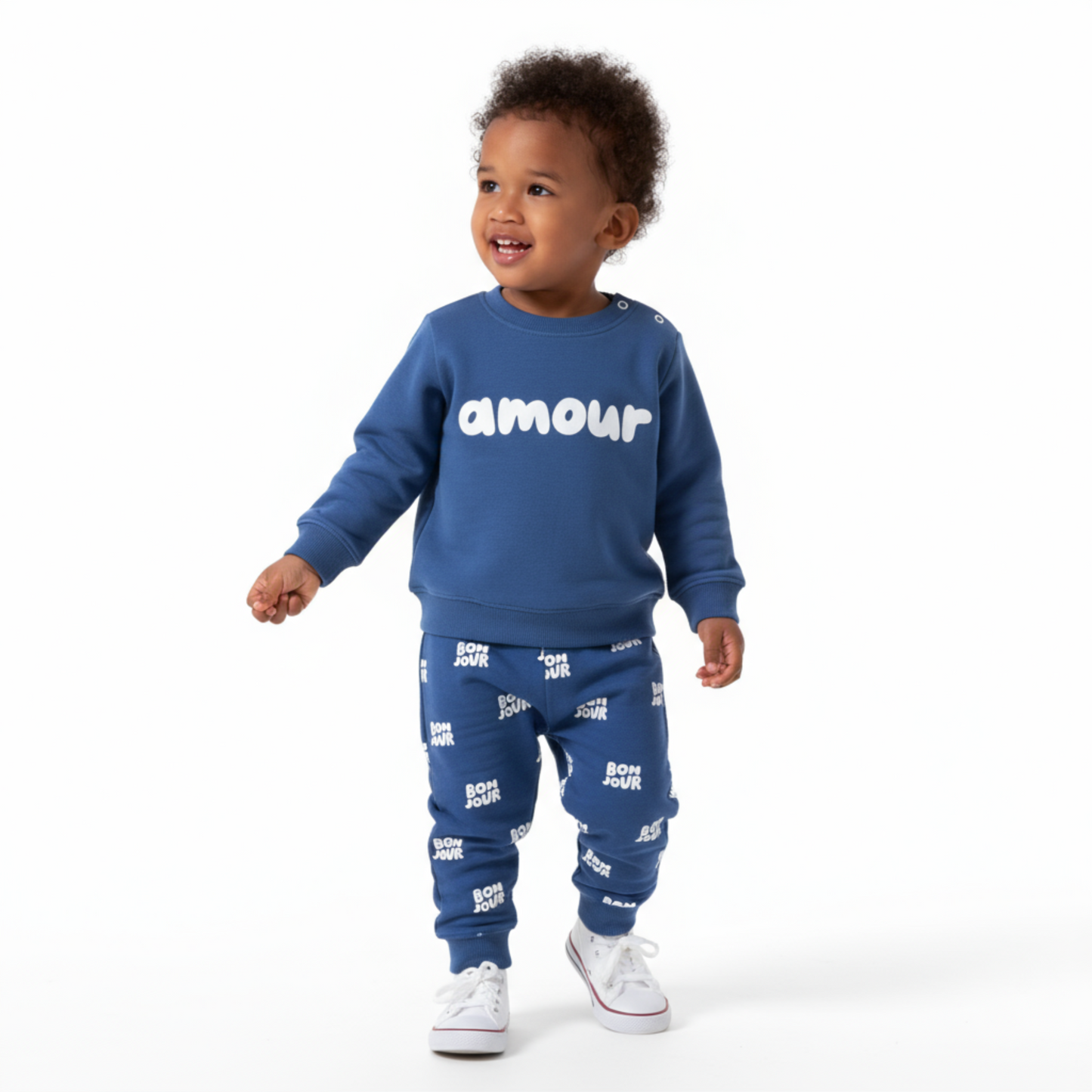 Amour Unisex Cotton Joggers Set-2