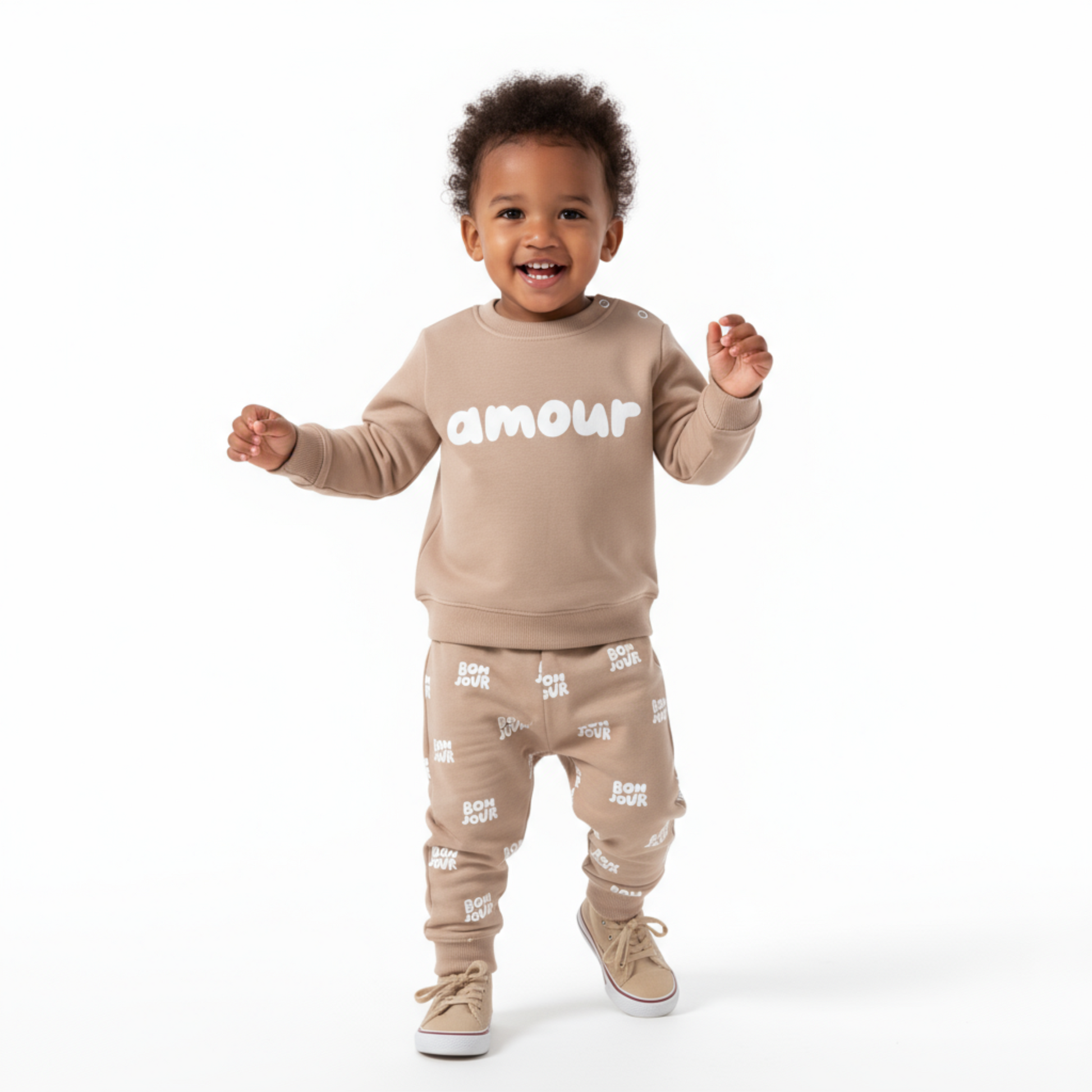Amour Unisex Cotton Joggers Set-3