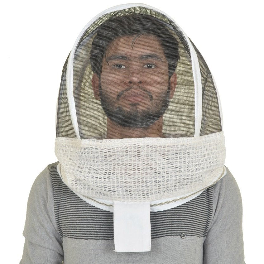 Beekeeping Replacement 3 Mesh Hoodie Veil With YKK Zip-0