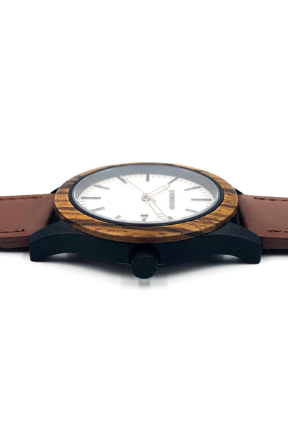 Inverness - Zebrawood & Brown Leather-3