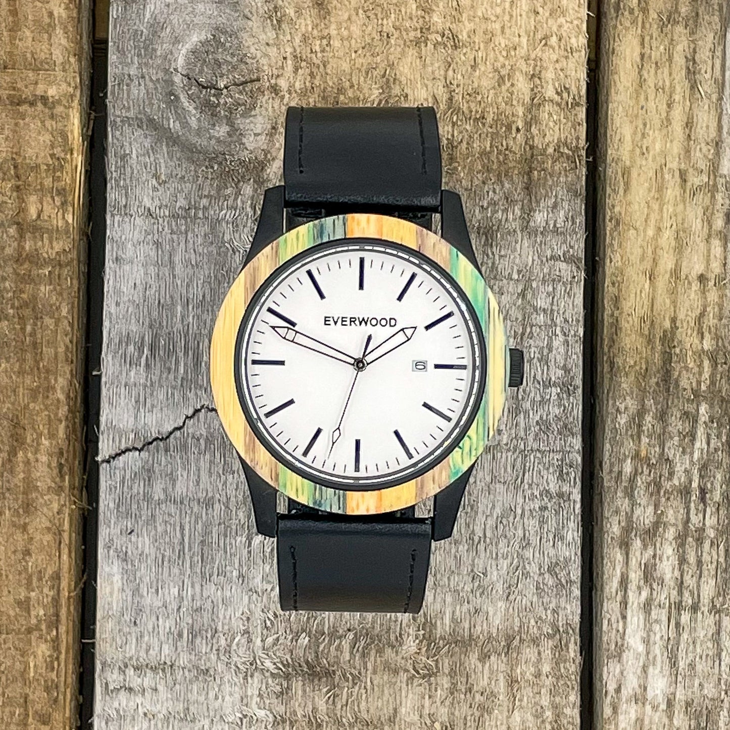 Inverness - Multi Bamboo & Black Leather-5