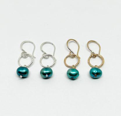 Mermaid Pearl Drop Earrings-6
