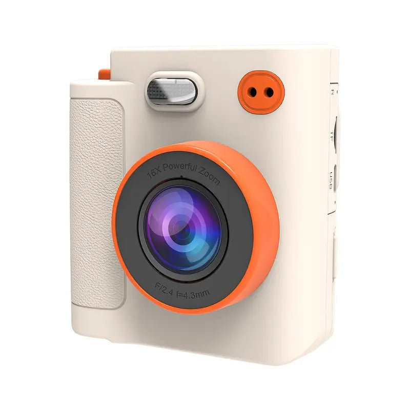 Kids Print Camera 1080P with Vintage Paper-0
