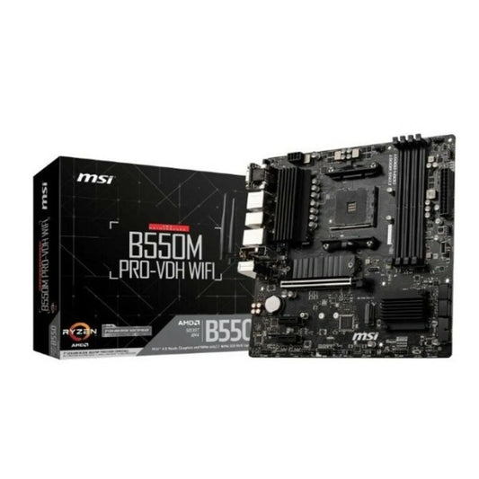 Gaming Motherboard MSI B550M PRO-VDH mATX DDR4 AM4 WiFi-0