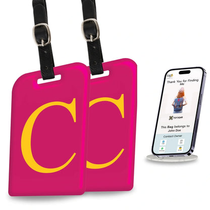 Initials Bag tag C [pack 2]-0