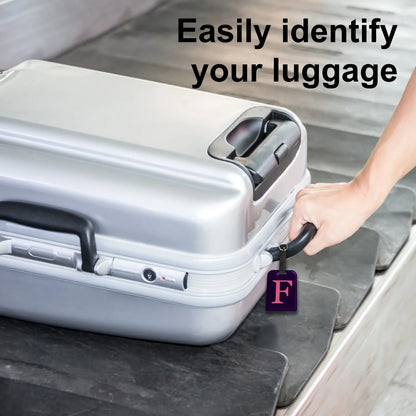 Initials Bag tag F  [pack 2]-2