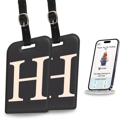 Initials Bag tag H  [pack 2]-0