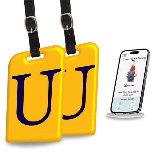 Initials Bag tag U  [pack 2]-0