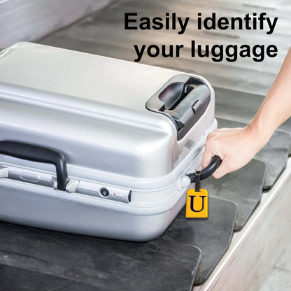 Initials Bag tag U  [pack 2]-2