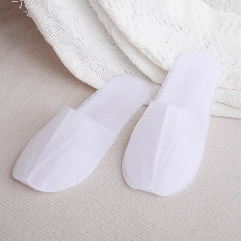 New Spa Slippers 12 Pairs Plush Disposable Indoor Wear