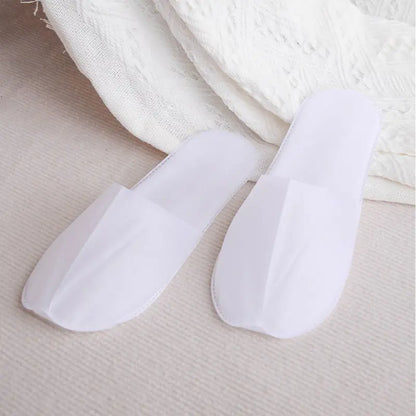 New Spa Slippers 12 Pairs Plush Disposable Indoor Wear