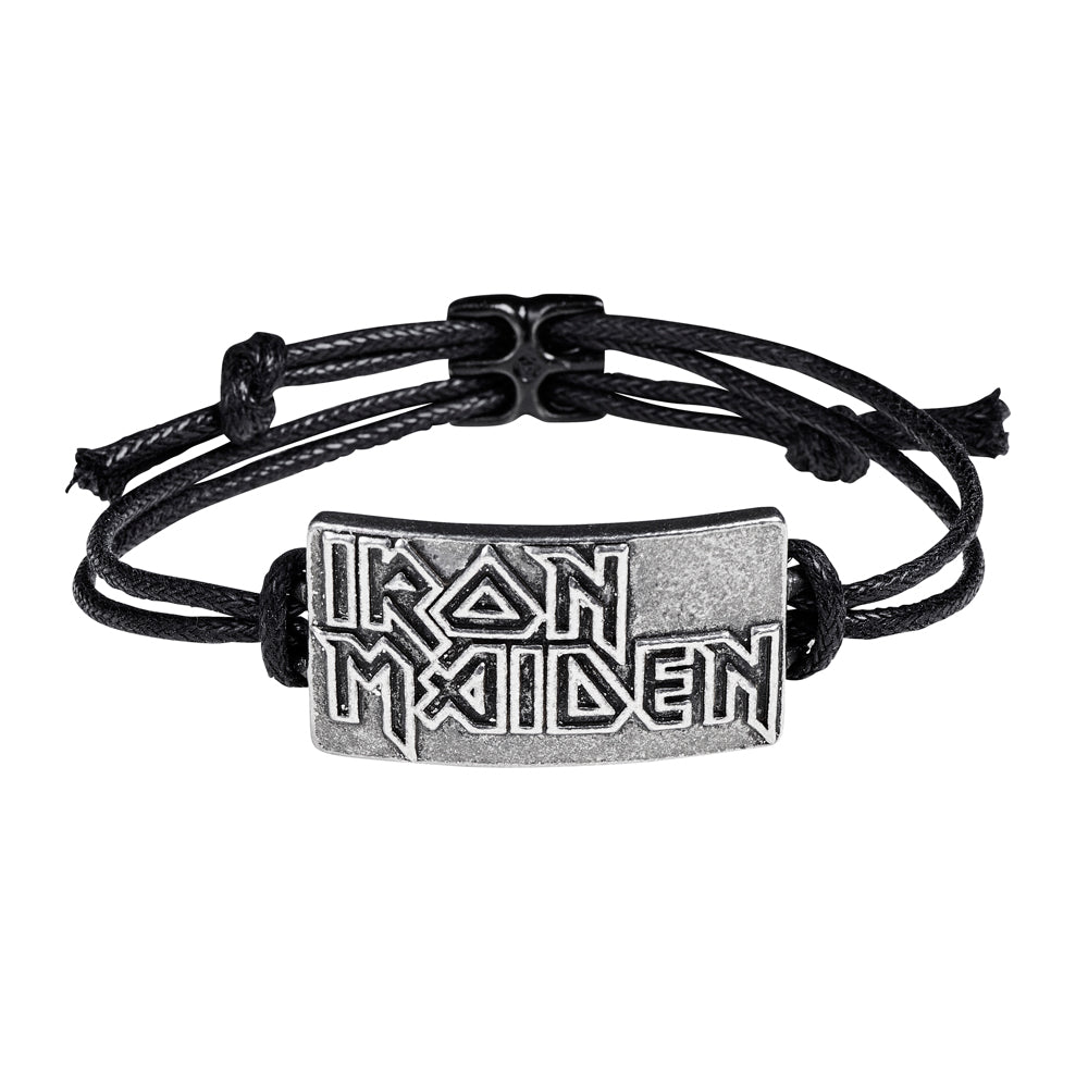 Iron Maiden: Logo Wrist Strap Bracelet-0