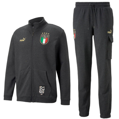 Italy dark grey Casual Fans presentation tracksuit 2022/23 - Puma-0