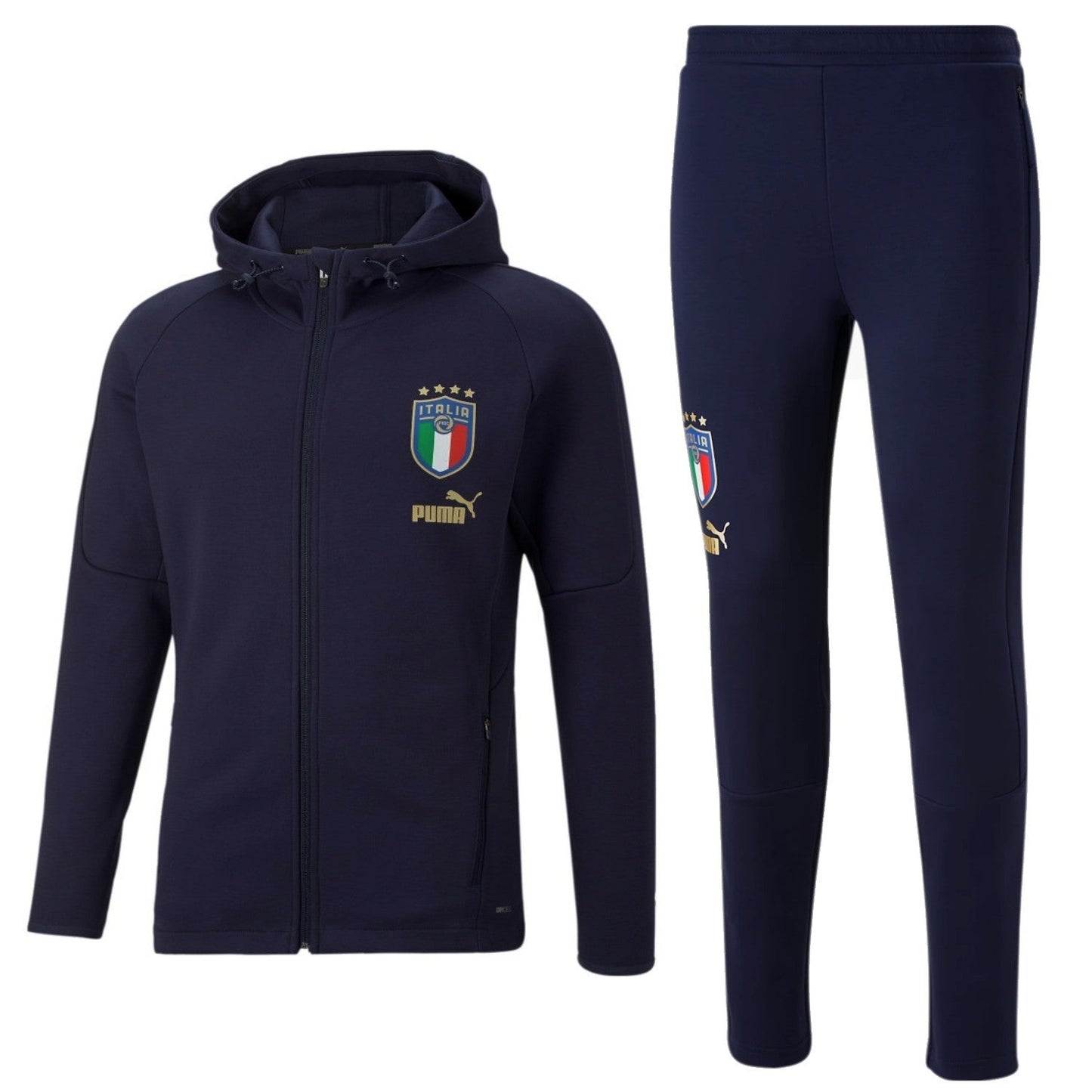 Italy navy Casual presentation Soccer tracksuit 2022/23 - Puma-0