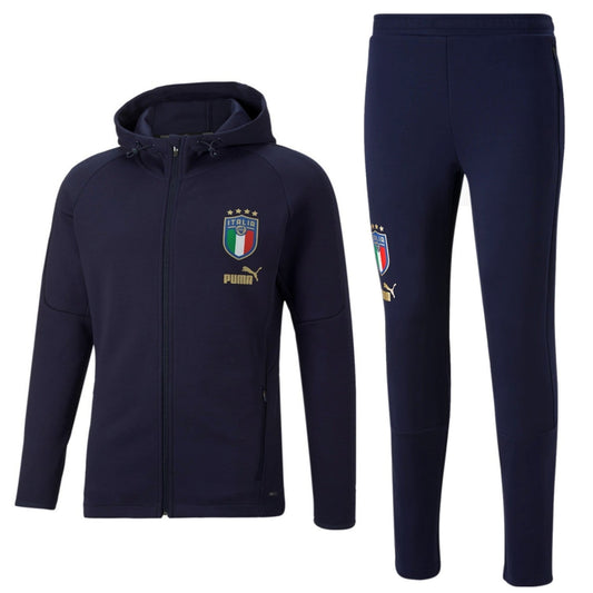 Italy navy Casual presentation Soccer tracksuit 2022/23 - Puma-0