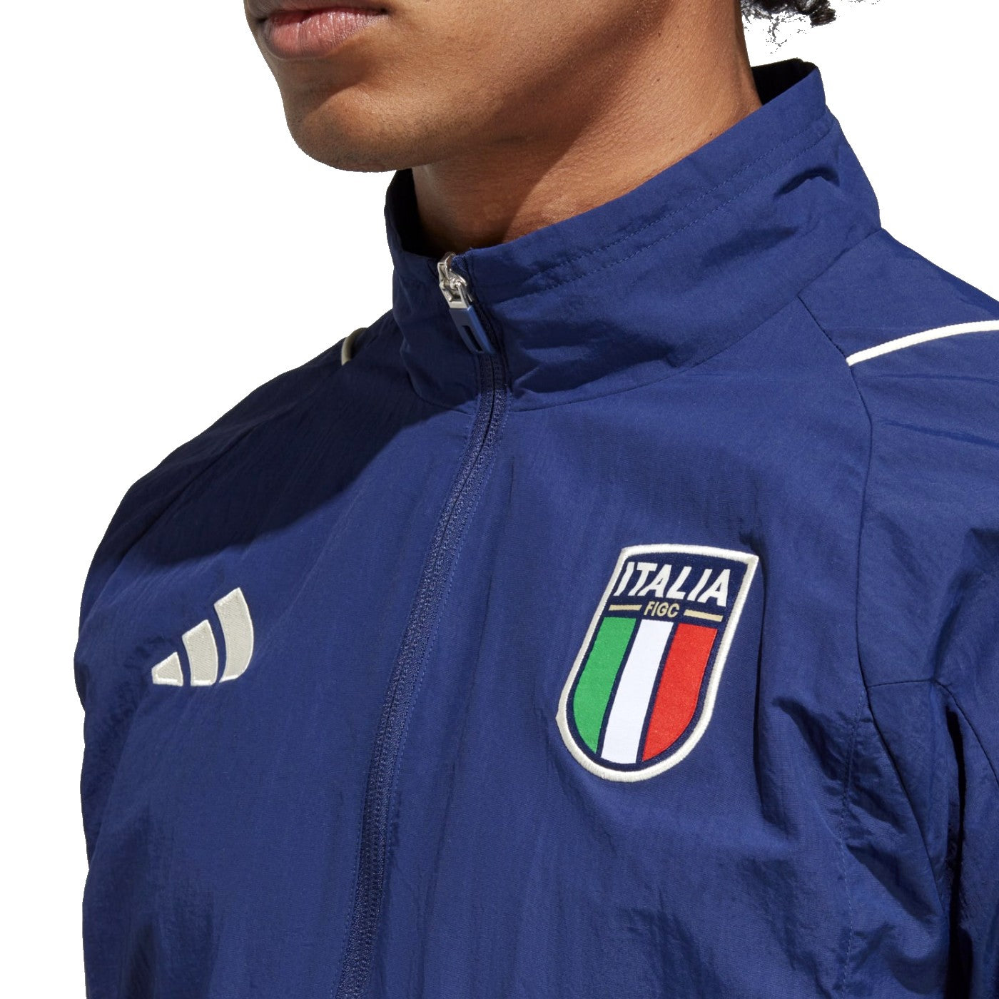 Italy training presentation Soccer tracksuit 2023/24 navy - Adidas-4