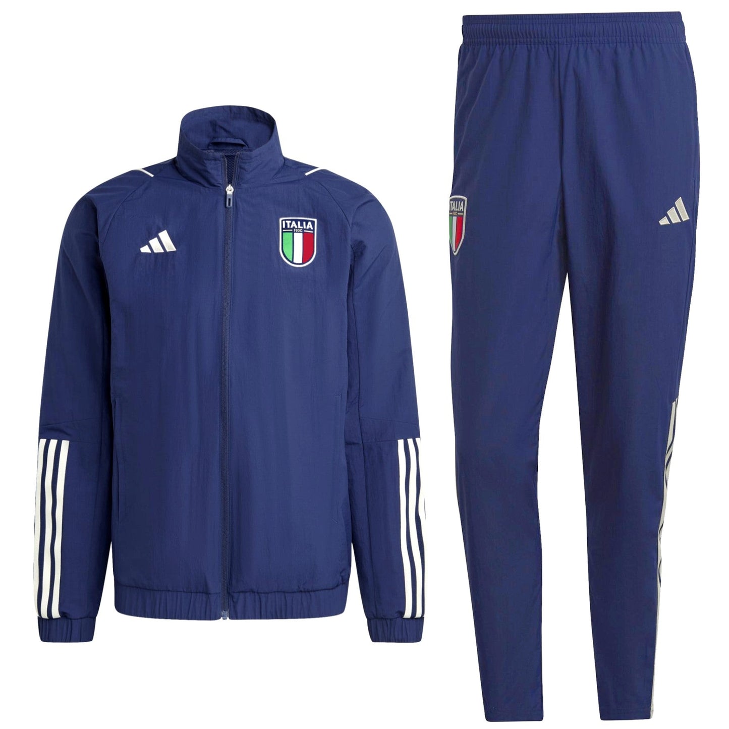 Italy training presentation Soccer tracksuit 2023/24 navy - Adidas-0